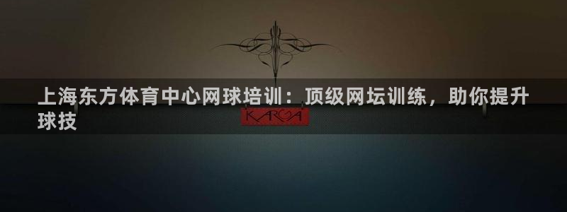 极悦平台和蓝狮平台区别：上海东方体育中心网球培训：顶